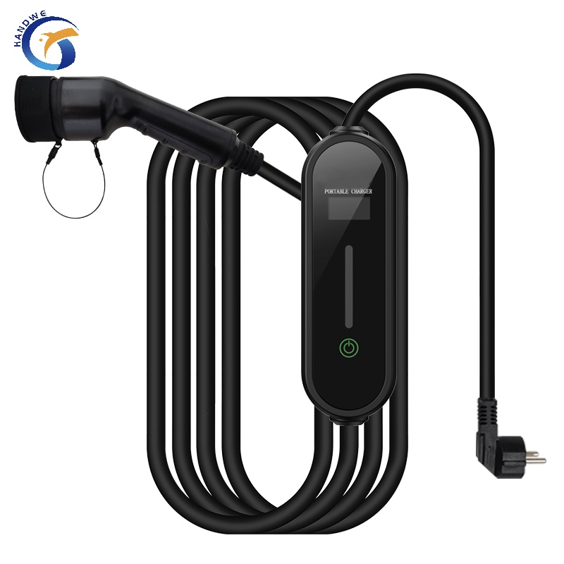Type 2 8 to 16A Ajustable Level 2 EV Charger with SCHUKO power cord