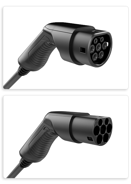 Type 2 to Type 2 charging gun with spiral cable type2 plug.jpeg