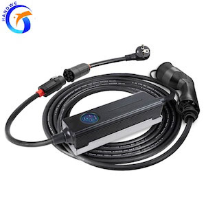 Portable EV Charger 32A 1 Phase 24A 3 Phase with  IEC 62196-2 Cable Type 2 Plug item HWPC0224 HWPC0232